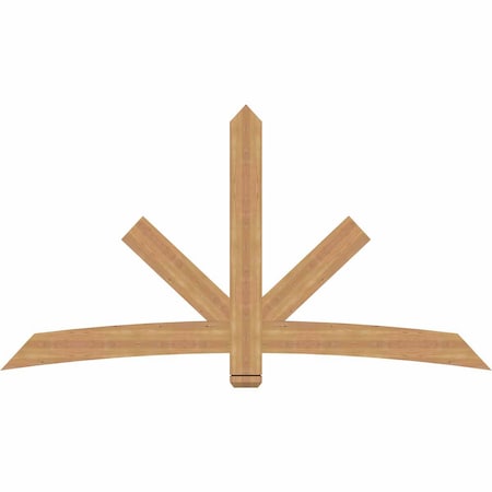 Ekena Millwork Alberta Smooth Timber Gable Bracket, Western Red Cedar, 84"W x 45"H x 1 1/2"D x 5 1/2"F, 13/12 Pitch GBW084X45X0206ALB00SWR